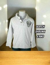 Maison  Scotch And Soda  Shrunk  garçon 6 ans  superbe Sweat shirt gris clair