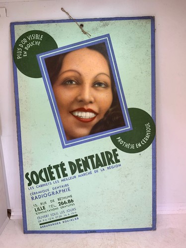 Ancienne plaque publicitaire - ancienne,