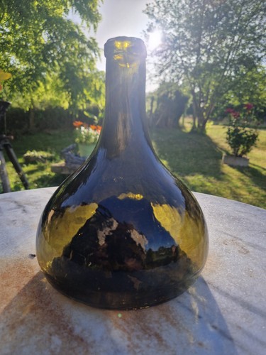 Ancienne bouteille oignon - ancienne,