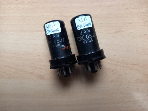 Paire rca 6sj7 tube lampe - 6sj7,
