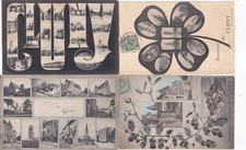 Lot de 4 cartes postales