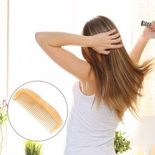  Peigne à cheveux antistatique à dents larges et fines, peigne en corne de