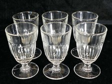  6 verres de bistrot ancien en