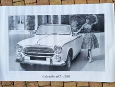 Affiche Peugeot 403 Cabriolet