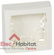 Cadre saillie 1 poste pour appareillage saillie blanc Legrand 086091