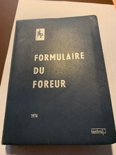 Livre technique - Formulaire du foreur