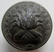 Bouton bombé en métal noir