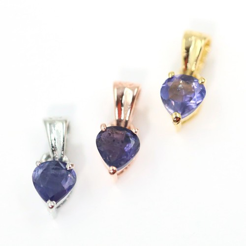 Pendentif femme iolite argent - femme,
