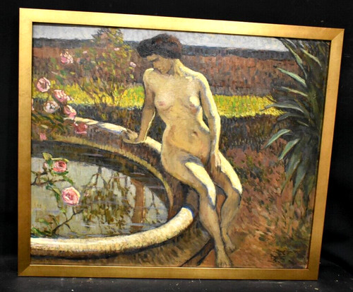 Tableau huile féminin - huile, nu
