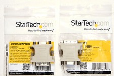 New !  2x Adaptateurs DVI-I mâle 24+5 broches neufs - VGA femelle Video PC card 