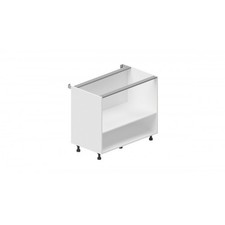 Caisson bas hauteur 770 mm profondeur 540 mm avec 1 tablette - blanc - L 1000 m
