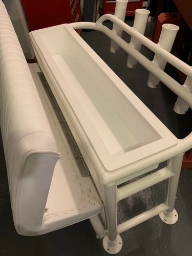 Leaning post drop storage - leaning, drop-in