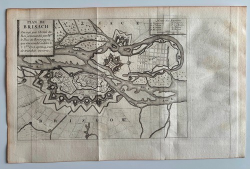 Plan xviiie vieux brisach - xviiie,