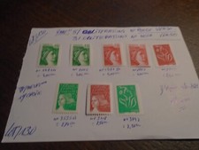 TYPE MARIANNES ROULETTES NEUVES ** (avec N° ROUGE ou NOIR Au VERSO !!!!!)