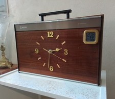 Horloge Sur Malette Tourne-disque  PHILIPS Années 60 ,70.
