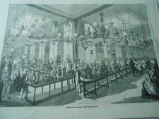 Gravure 1863 - Magasins de Bronzes de M. Raingo frères