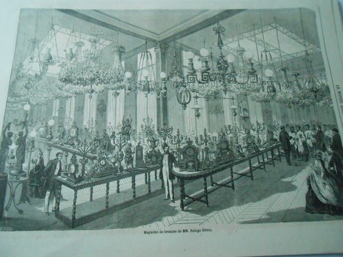 Gravure 1863 magasins de - gravure,