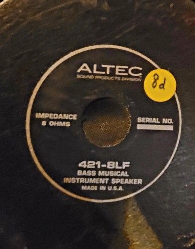 Vintage altec lansing 421 8lf - altec,
