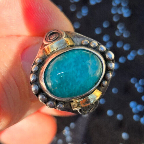 Ancienne bague argent or - argent,,