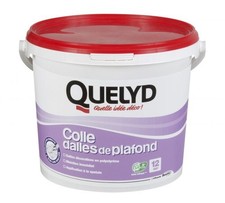 Colle mastic dalle de plafond décorative polystyrène 4KG QUELYD