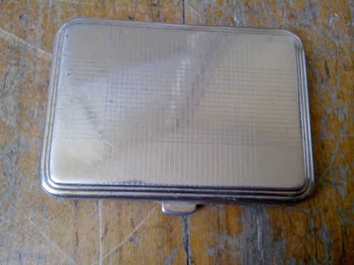 Ancien poudrier metal - ancien,
