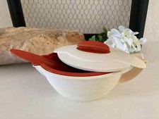 18 ⚜️ Saucière Tupperware Beige et Marron en Plastique 550 Ml