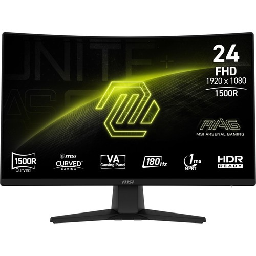 Ecran gamer incurvé msi - incurvé,