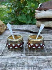 Salerons émaillée, poinçon