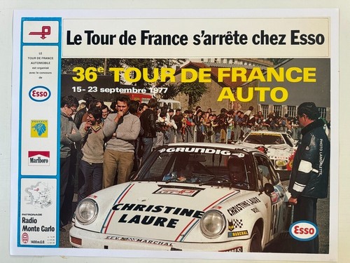 Affiche tour france auto - tour, de