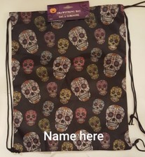Personalized Skull Draw String
