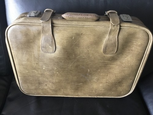 Valise vintage simili cuir - valise,