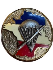 Insigne 1er BPC. Bataillon Parachutistes De Choc. Drago Paris G455. Guilloché