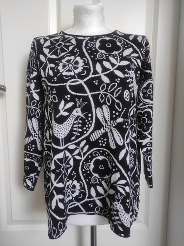 Pull gudrun sjoden noir blanc - pull,