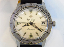 Montre Vintage Zodiac Seawolf Années 1960 200M 35Mm