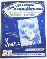 Partition vintage sheet music