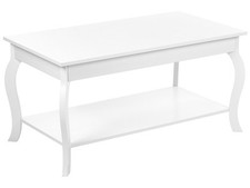 Table basse classique blanche - table,