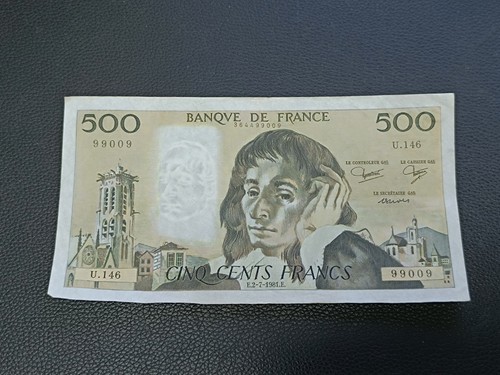 Billet 500 francs pascal - 500,