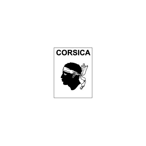 Autocollant corse corsica - autocollant,
