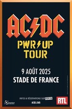 Billet Ticket Concert ACDC PARIS Stade De France  09/08/2025 - 4 Places Carré Or