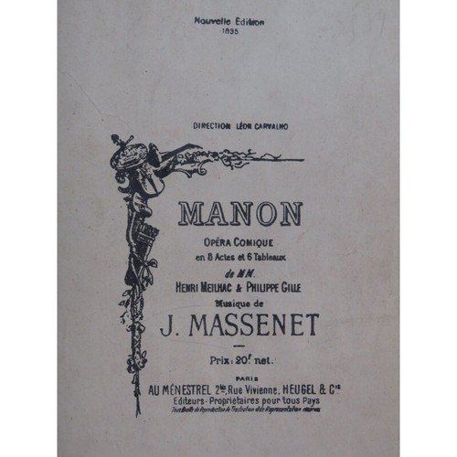 Massenet jules manon opéra - jules,