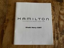 Operating Instructions Hamilton Instructions Montre - KHAKI NAVY GMT