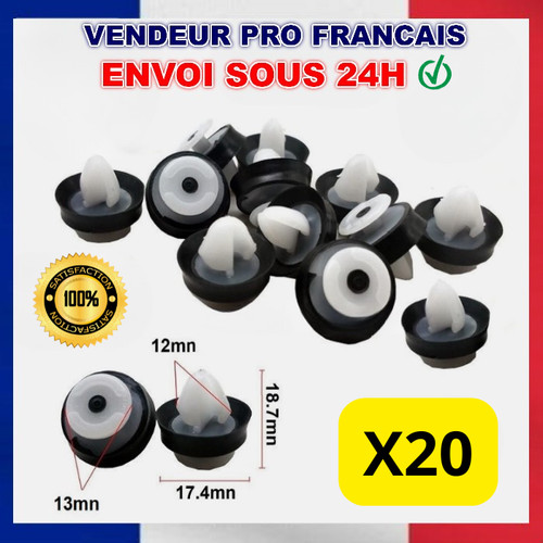 Clips fixation pour - 20,