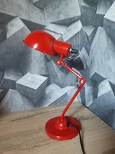 LAMPE ARTICULÉE ROUGE ÉCLAIRAGE ATELIER BUREAU 
