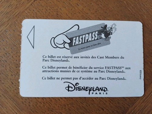 Fastpass euro disney - euro,
