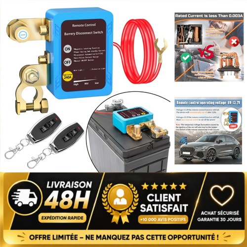 Coupe batterie 12v - 12v, avec