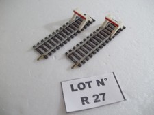 LOT DE 2 RAILS BUTOIR ( BUTÉE FIN DE VOIE ) JOUEF 475 / 2  OU LIMA  HO  .