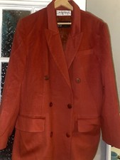 Manteau Orange Laine Et Cashmere Très Bon État TAILLE M
