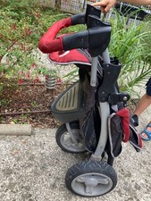 Poussette 3 Roues Pliable, 15 kg max, Tourne Facilement, Ceinture à 5 Points