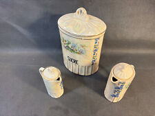 Lot de 3 pots en porcelaine de
