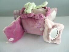 C9- DOUDOU DES D'ACTIVITE NOUKIE'S ELEPHANT NINA KENZA MAUVE VIOLET VERT  TTBE